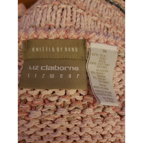 90s Liz Claiborne Pink Silk Blend Sweater - Picture 4 of 4